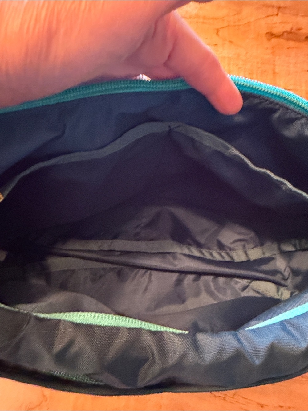 Cotopaxi sling bag; beautiful dark teal color - Picture 6 of 7